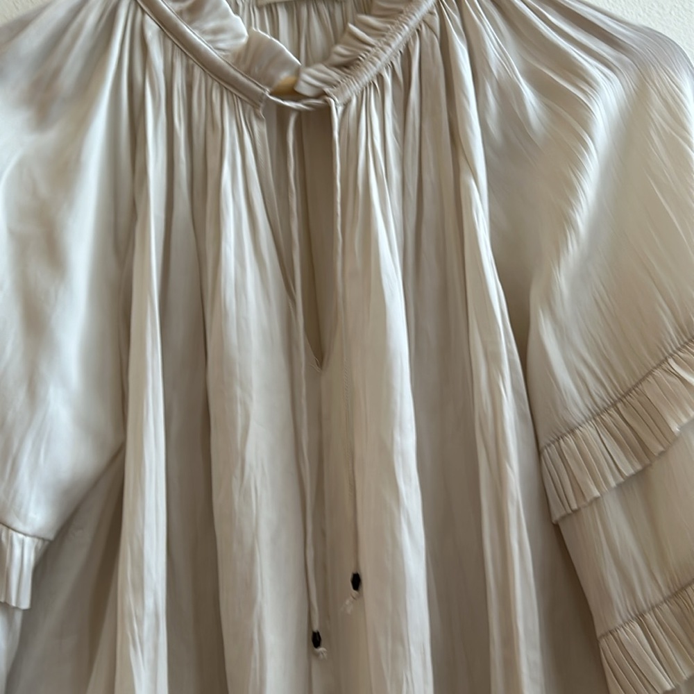 Ulla Johnson split neck silk top - Picture 4 of 5